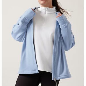 Athleta Altitude Polartec Jacket in Heron Blue, Medium (B1)